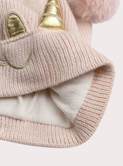 Παιδικός Σκούφος για Κορίτσια Pink Unicorn