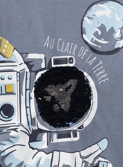 Παιδική Μπλούζα για Αγόρια Grey Astronaut