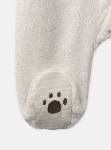 Βρεφική Ολόσωμη Πιτζάμα για Αγόρια Creme Bear