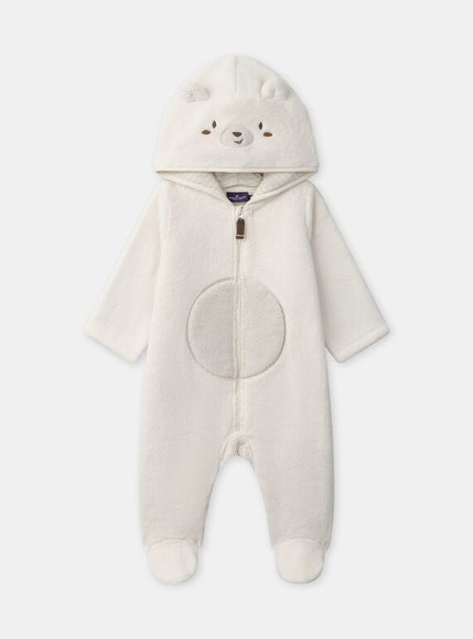 Βρεφική Ολόσωμη Πιτζάμα για Αγόρια Creme Bear