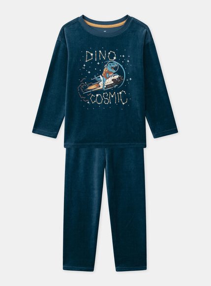 Σετ Παιδικές Πιτζάμες για Αγόρια Petrol Dinocosmic