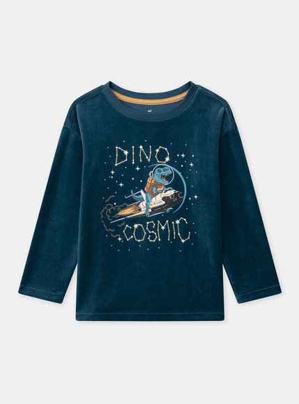 Σετ Παιδικές Πιτζάμες για Αγόρια Petrol Dinocosmic