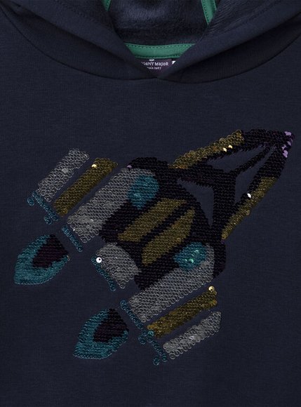 Παιδικό Φούτερ για Αγόρια Navy Spacecraft