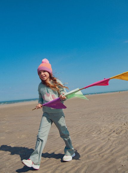 Παιδικό Παντελόνι για Κορίτσια Denim Light Blue