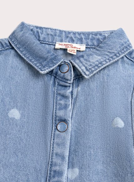 Παιδικό Φόρεμα για Κορίτσια Denim Hearts