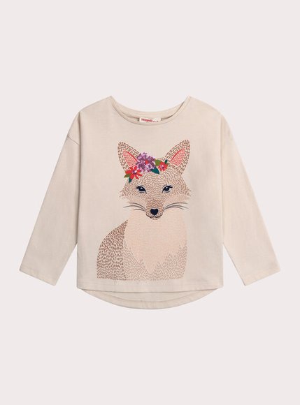 Παιδική Μπλούζα για Κορίτσια Creme Fox