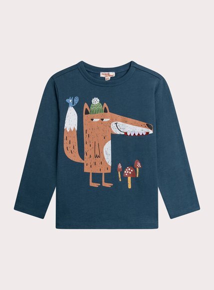 Παιδική Μπλούζα για Αγόρια Dark Navy Fox