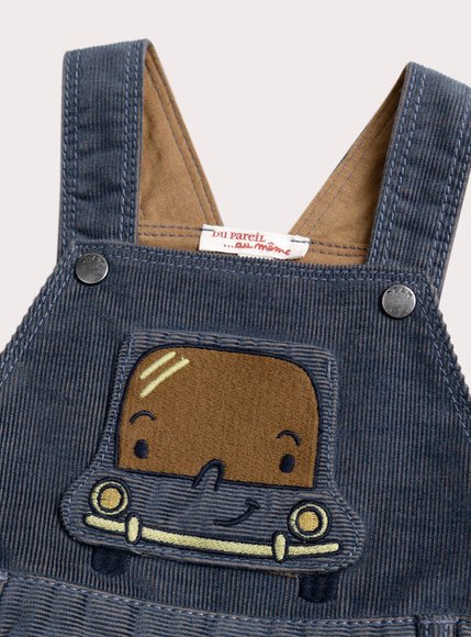 Βρεφική Σαλοπέτα για Αγόρια Νavy Corduroy Overall