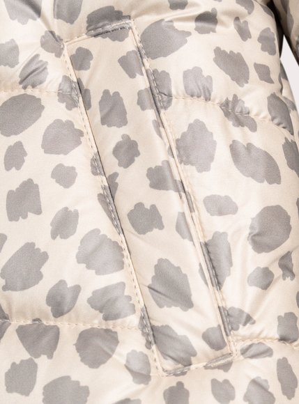 Παιδικό Μπουφάν για Κορίτσια Fluffy Print - 2 σε 1 - ΚΑΦΕ φωτογραφία