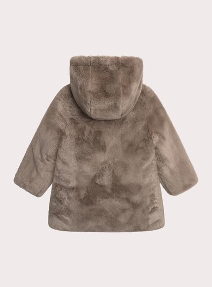 Παιδικό Μπουφάν για Κορίτσια Fluffy Print - 2 σε 1 - ΚΑΦΕ φωτογραφία