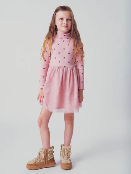 DPAM Παιδικό Φόρεμα για Κορίτσια - ΡΟΖ