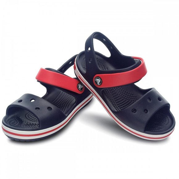 Crocs Crocband Παιδικά Σανδάλια Navy/Red (Μεγέθη 19,5-34,5)