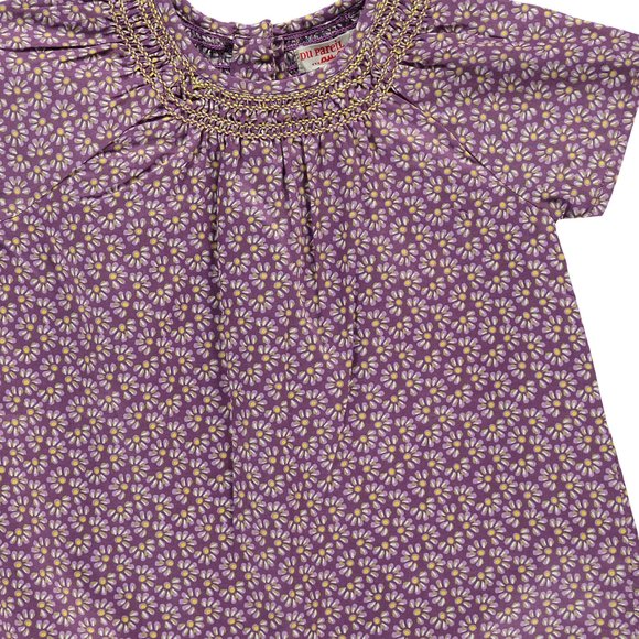 Βρεφική Μπλούζα για Κορίτσια Purple Daisies
