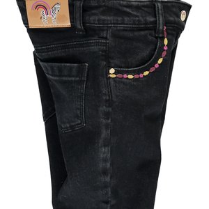 Παιδικό Παντελόνι για Κορίτσια Black Denim Tribal