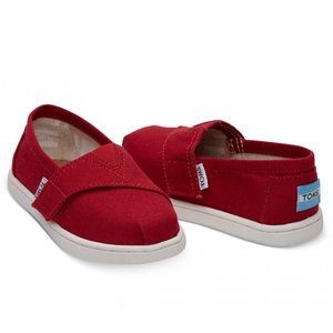 Βρεφικές Εσπαντρίγιες Toms για Αγόρια Red Canvas (Μεγέθη 19,5-28,5)