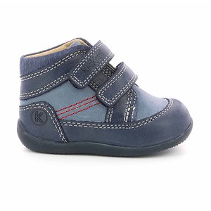 Βρεφικά Μποτάκια Kickers Bins για Αγόρια Blue/Blue (Μεγέθη 21-26)