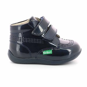 Βρεφικά Μποτάκια Kickers Billy Velk 2 για Αγόρια Shiny Navy (Μεγέθη 21-27)
