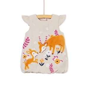 Βρεφικό Φόρεμα για Κορίτσια Beige Deer