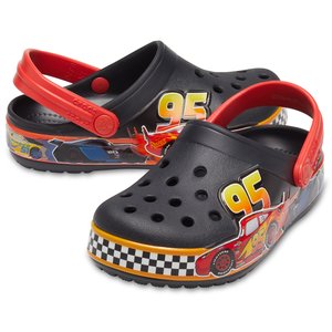 Crocs Crocband Παιδικά Σαμπό Μαύρα Mc Queen