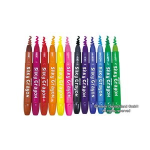 AVENIR Silky Crayons Unicorn Κηρομπογιές & Πόστερ Ζωγραφικής 12 τμχ