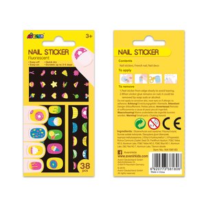 NAIL STICKER-COOKIE - FLUORESCENCE 38PCS