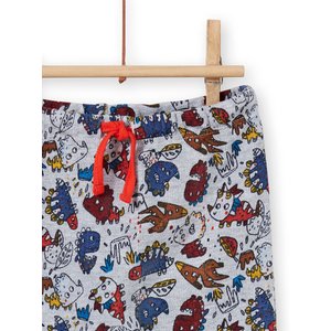 Βρεφικό Παντελόνι Φόρμας για Αγόρια Grey Dino Pattern