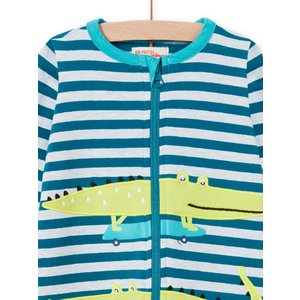Βρεφική Ολόσωμη Πιτζάμα για Αγόρια Rolling Alligators