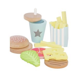 JABADABADO Ξύλινο πακέτο με γεύμα Burger
