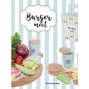 JABADABADO Ξύλινο πακέτο με γεύμα Burger