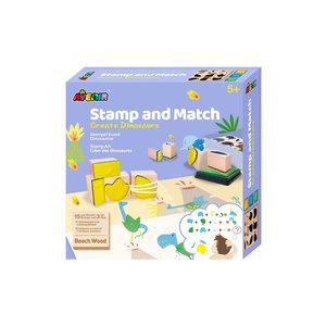 ΠΑΙΔΙΚΟ STAMP AND MATCH-CREATE DINOSAURS AVENIR