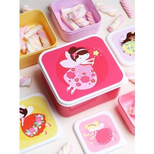 A LITTLE LOVELY COMPANY ΣΕΤ 4 ΔΟΧΕΙΑ ΦΑΓΗΤΟΥ LUNCH & SNACK BOX FAIRY ΓΙΑ ΚΟΡΙΤΣΙΑ