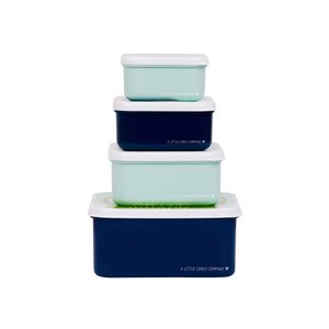 A LITTLE LOVELY COMPANY: ΣΕΤ 4 ΔΟΧΕΙΑ ΦΑΓΗΤΟΥ LUNCH & SNACK BOX 