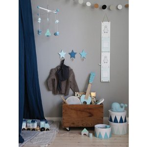JABADABADO Ξύλινος μετρητής ύψους Blue Star