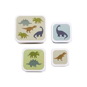 A LITTLE LOVELY COMPANY: ΣΕΤ 4 ΔΟΧΕΙΑ ΦΑΓΗΤΟΥ LUNCH & SNACK BOX DINOSAURS ΓΙΑ ΑΓΟΡΙΑ