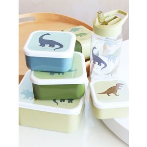 A LITTLE LOVELY COMPANY: ΣΕΤ 4 ΔΟΧΕΙΑ ΦΑΓΗΤΟΥ LUNCH & SNACK BOX DINOSAURS ΓΙΑ ΑΓΟΡΙΑ