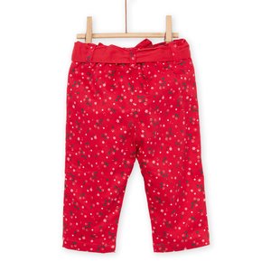 Βρεφικό Κόκκινο Παντελόνι για Κορίτσια Festive Red