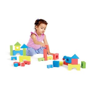 Edushape: Παιχνίδι Sensory Puzzle Blocks 80τμχ για 24+ μηνών