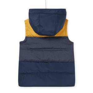 Παιδικό Αμάνικο Μπουφάν για Αγόρια Mustard/Blue