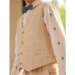 Παιδικό Γιλέκο για Αγόρια Classy Beige