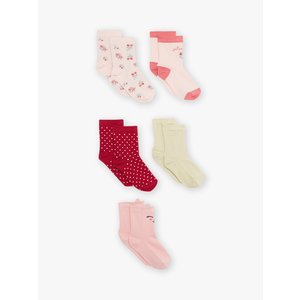 Παιδικό Σετ Κάλτσες για Κορίτσια Pink Essentials 5 τμχ