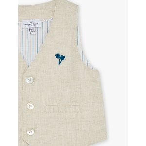 Βρεφικό Γιλέκο για Αγόρια Classy Beige
