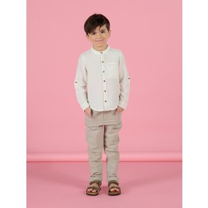 Παιδικό Παντελόνι για Αγόρια Stripped Beige