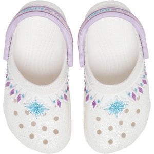 Crocs Crocband Παιδικά Σαμπό Λευκά Frozen