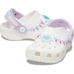 Crocs Crocband Παιδικά Σαμπό Λευκά Frozen