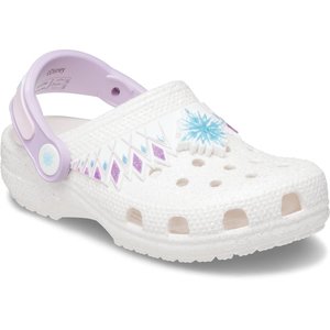 Crocs Crocband Παιδικά Σαμπό Λευκά Frozen