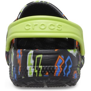 Crocs Crocband Παιδικά Σαμπό Μαύρα Κεραυνός