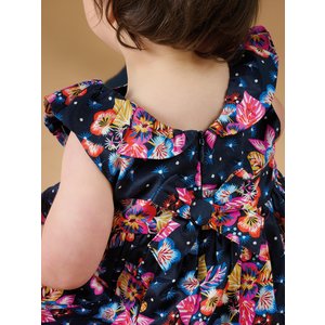 Βρεφικό Φόρεμα για Κορίτσια Navy Floral
