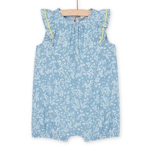 Βρεφικό Φορμάκι για Κορίτσια Denim Flowers