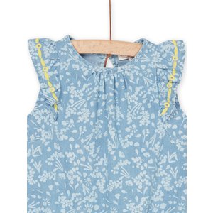 Βρεφικό Φορμάκι για Κορίτσια Denim Flowers