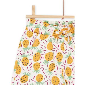 Παιδικό Σορτς για Κορίτσια White Pineapples